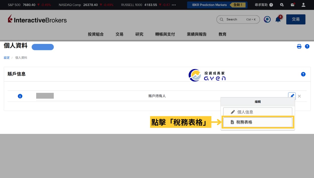 Caven - IB W-8BEN 03