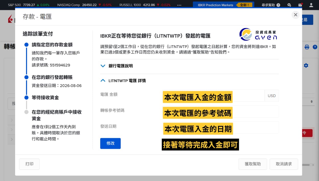 Caven - IB 入金 13