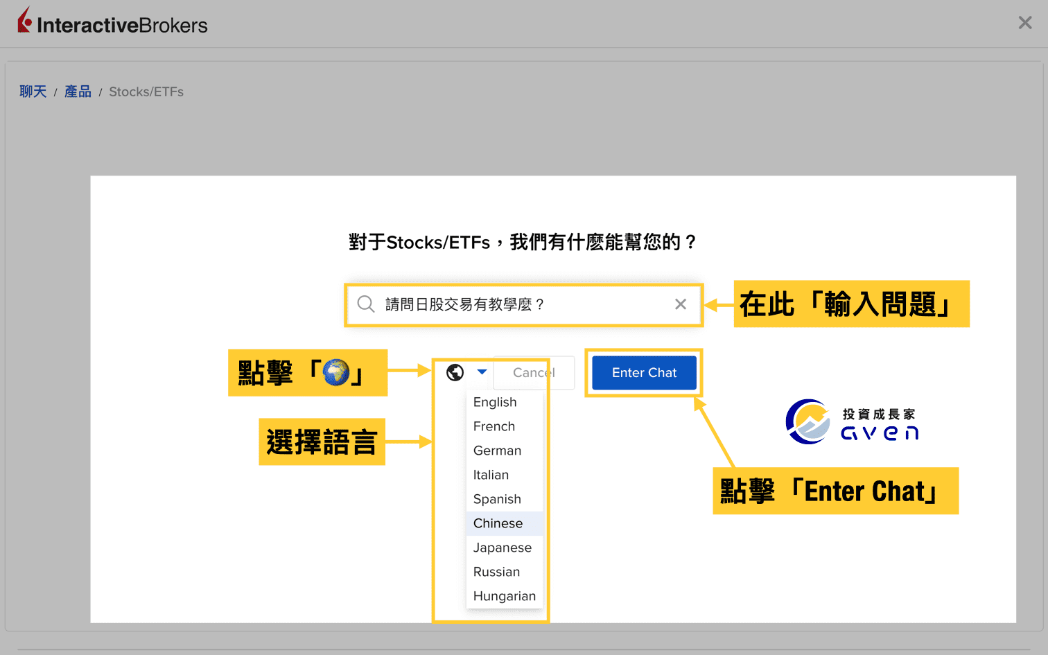 IB盈透證券 interactive brokers 台灣中文客服 7