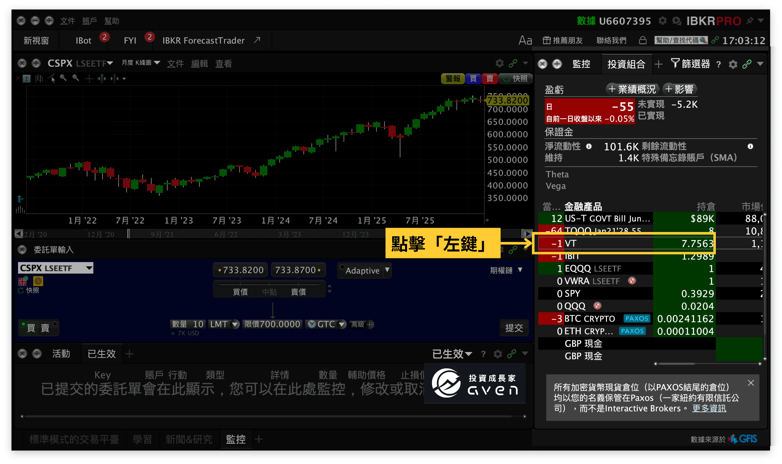 IB盈透證券 IBKR下單教學(限有倉位止損單、止盈單 設定)