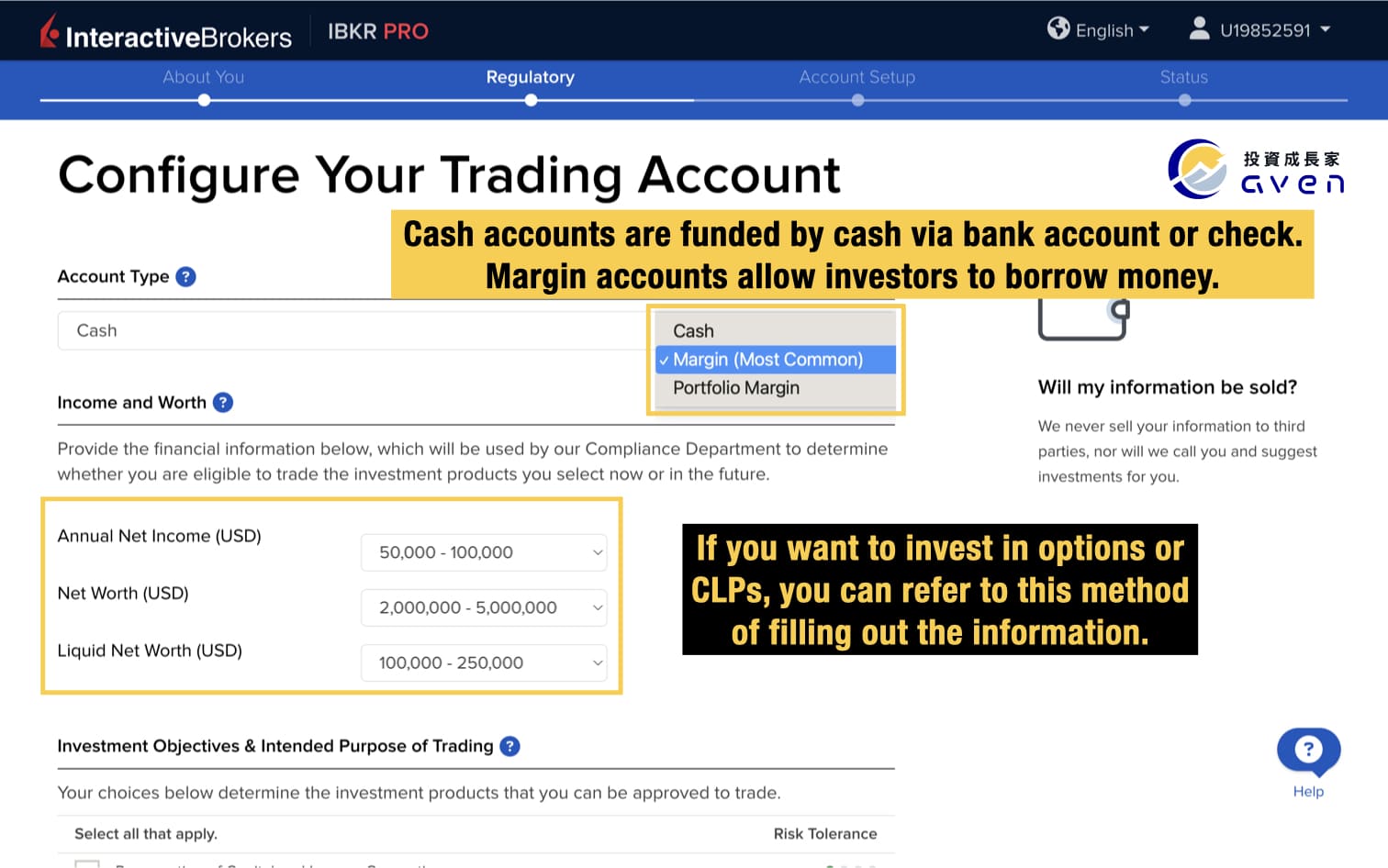 Interactive Brokers opening a new account （IBKR sign up bonus)