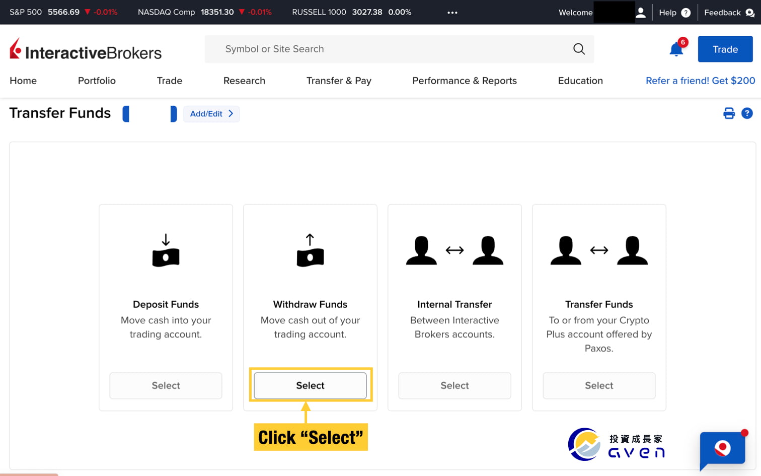 Interactive Brokers withdraw 09