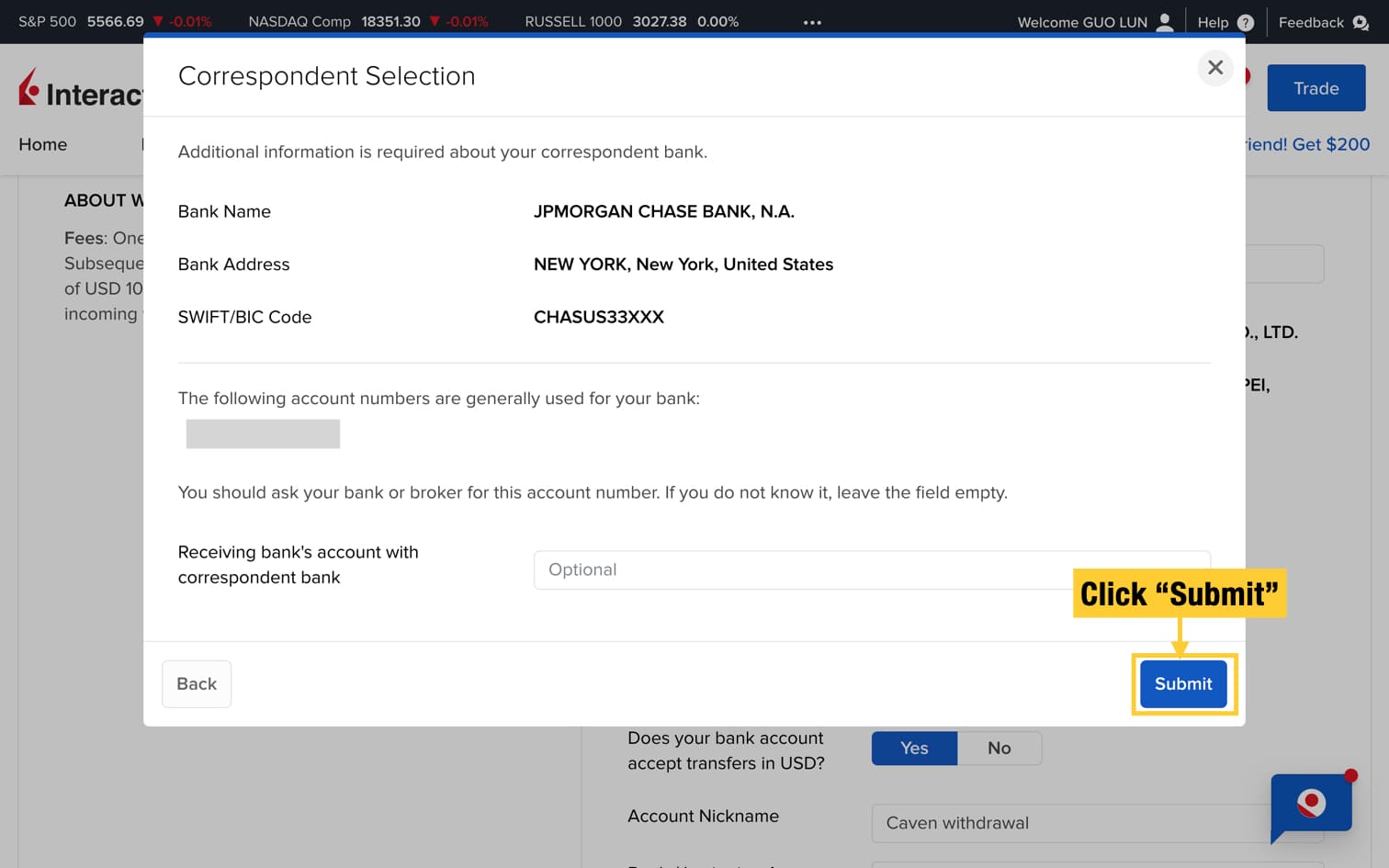 Interactive Brokers withdraw 16